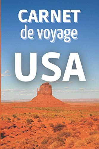 carnet de voyage USA: journal de voyages états-unis | cadeau pour voyageur en Amérique | livre de so