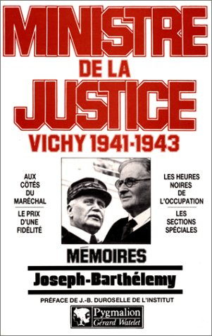 Ministère de la justice : Vichy 1941-1943
