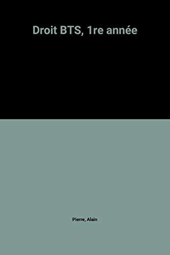 Droit : BTS, 1re année