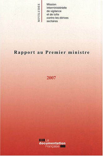Rapport au Premier ministre 2007