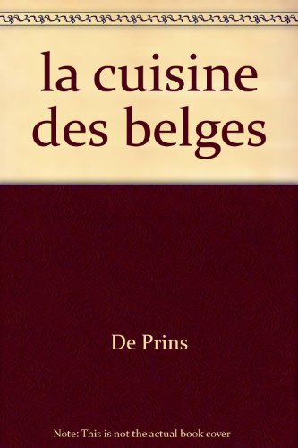 La cuisine des Belges