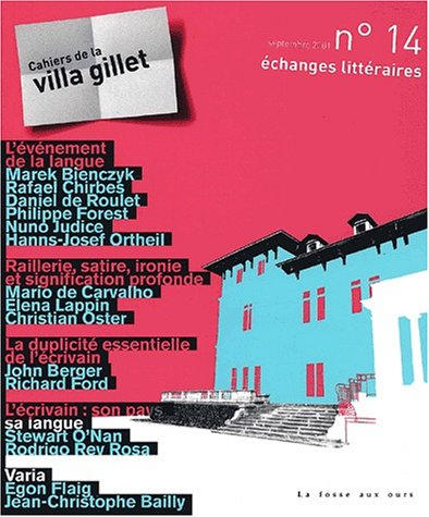 Cahiers de la villa Gillet (Les), n° 14. Littérature internationale