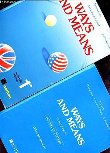 anglais 1ere ways and means. edition 1987