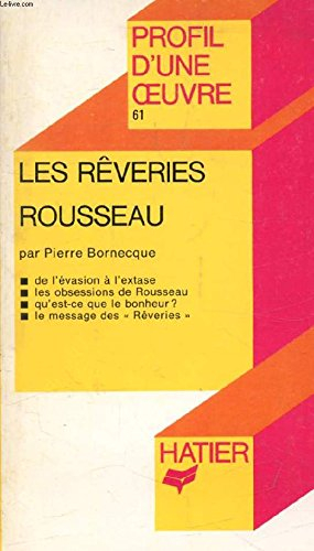 les rêveries, rousseau