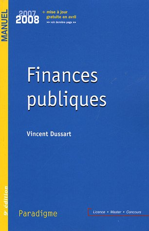 Finances publiques 2007-2008