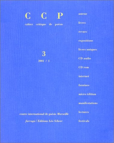 Cahier critique de poésie, n° 3. Emmanuel Hocquard