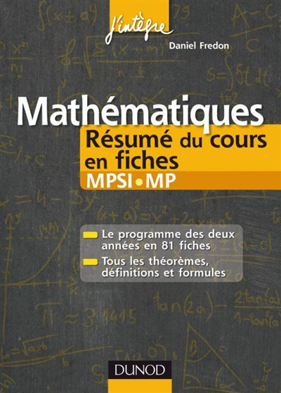 Mathématiques : résumés du cours MPSI-MP