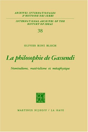 la philosophie de gassendi : nominalisme, matérialisme et métaphysique