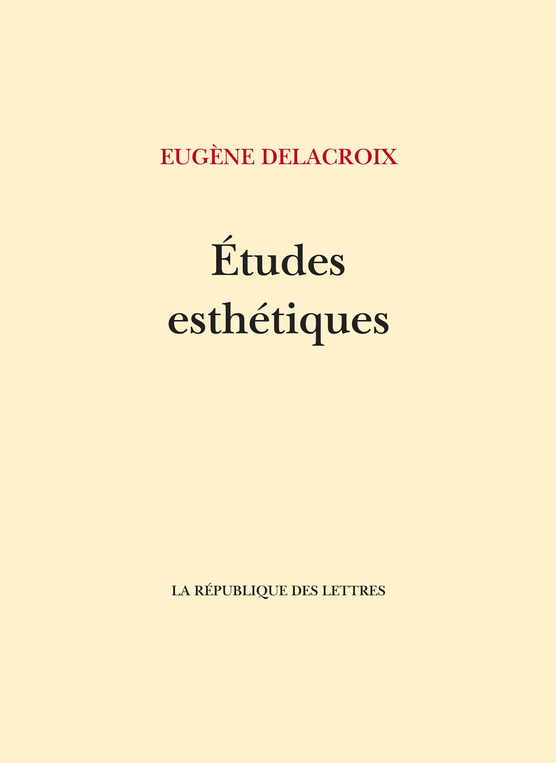 Etudes esthétiques