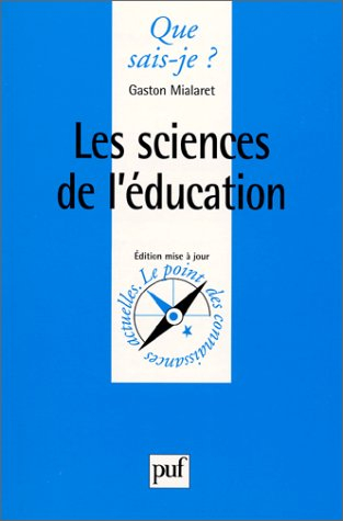 Les sciences de l'éducation