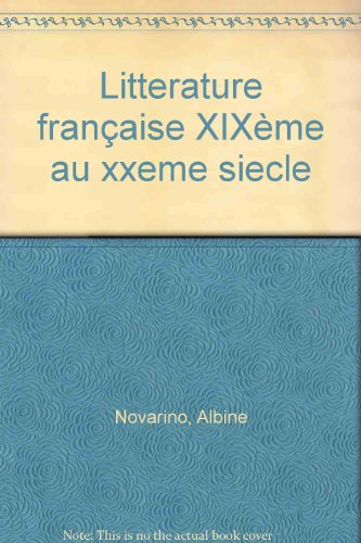litterature française (la)