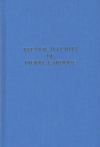 Recueil d'écrits de Pierre Laroque