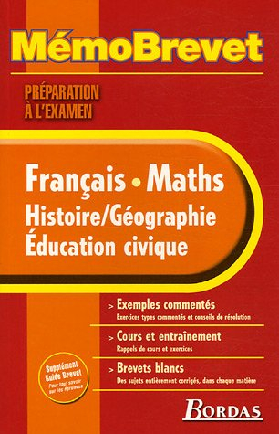 Français, maths, histoire-géographie, éducation civique