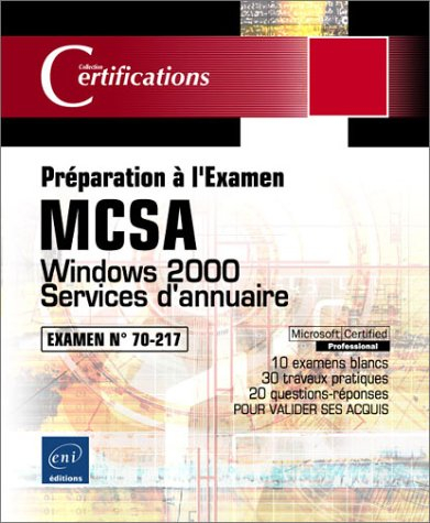 Windows 2000 : services d'annuaire