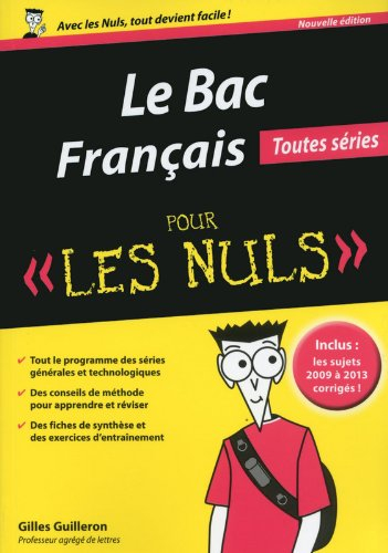 Le bac français pour les nuls : toutes séries
