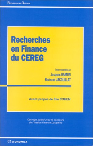 Recherches en finance du CEREG