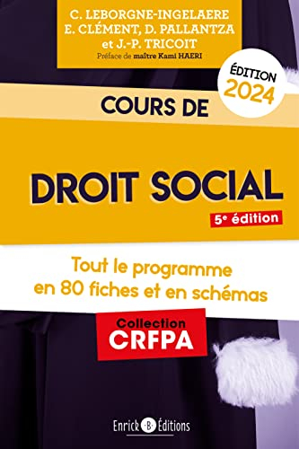 Cours de droit social 2024 : tout le programme en 80 fiches et en schémas
