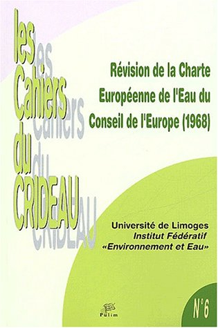 Révision de la Charte européenne de l'eau du Conseil de l'Europe (1968)