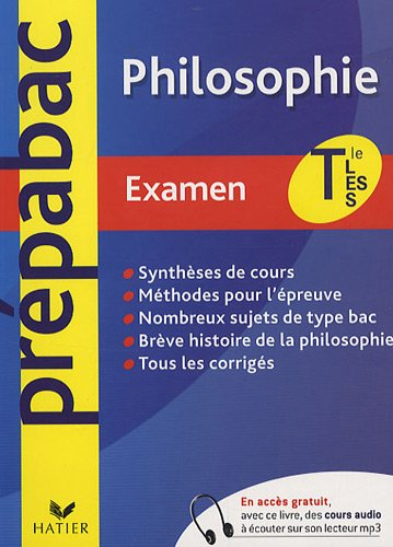 Philosophie Tle L, ES, S : examen