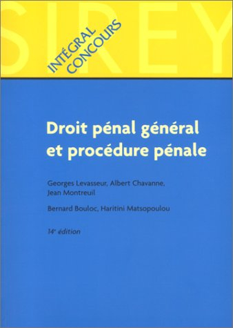droit pénal général et procédure pénale, 14e édition