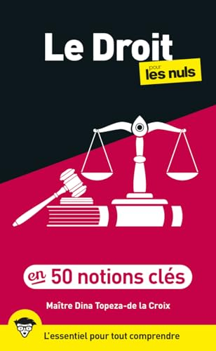Le droit pour les nuls : en 50 notions clés : l'essentiel pour tout comprendre