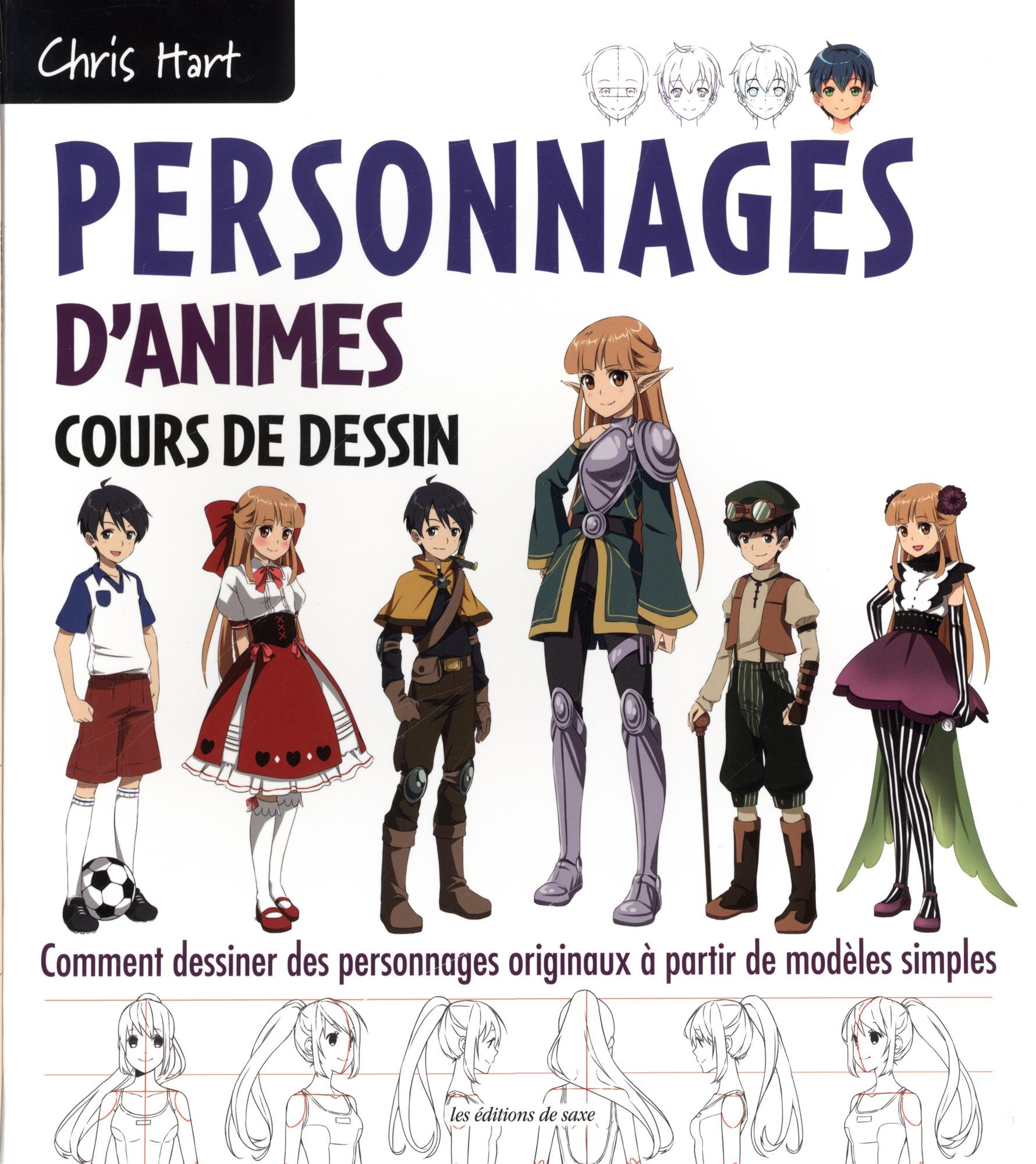 Personnages d'animes : cours de dessin : comment dessiner des personnages originaux à partir de modè