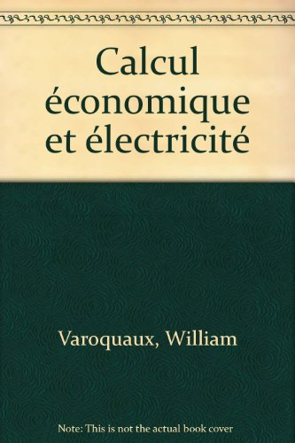 Calcul économique et électricité