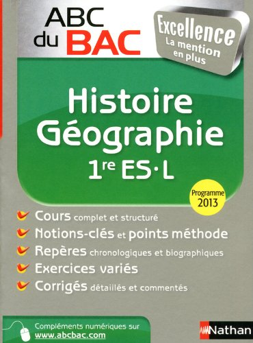 Histoire géographie 1re ES, L : programme 2013