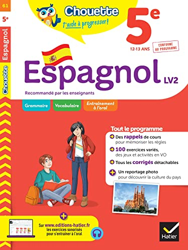 Espagnol 5e LV2, 12-13 ans : conforme au programme