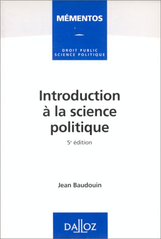 introduction a la science politique. 5ème édition 1998