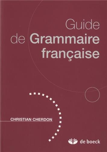 Guide de grammaire française