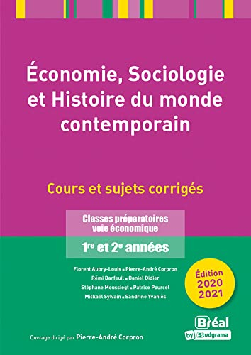 Economie, sociologie et histoire du monde contemporain, 2020-2021 : classes préparatoires voie écono