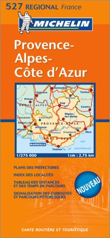 Carte routière : Provence-Côte-d'Azur
