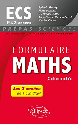 Formulaire maths ECS 1re et 2e années