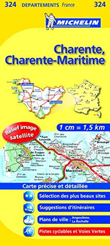 Carte DPARTEMENTS Charente, Charente-Maritime