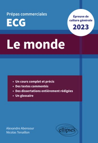 Le monde : prépas commerciales ECG : épreuve de culture générale 2023