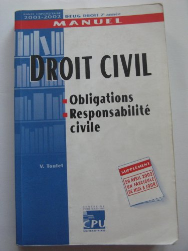Droit civil. : Obligations, responsabilité civile