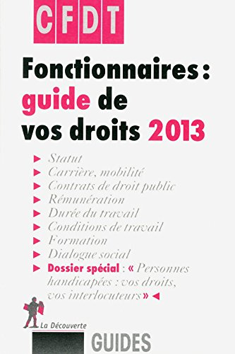Fonctionnaires : guide de vos droits 2013