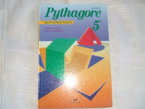 mathematiques 5eme. livre du maître, edition 1991