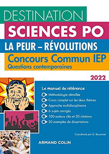 La peur, révolutions : concours commun IEP, questions contemporaines 2022
