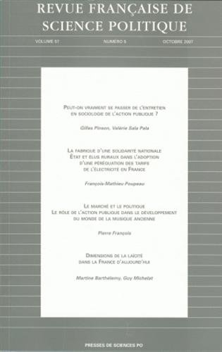 Revue française de science politique, n° 57-5