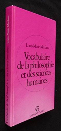 vocabulaire de la philosophie et des sciences humaines