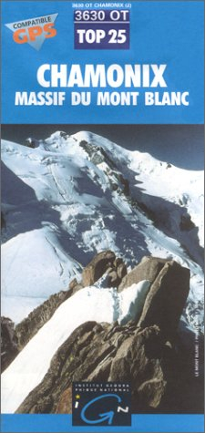 Carte de randonnée : Chamonix - Massif du Mont-Blanc