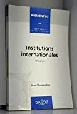 Les institutions internationales