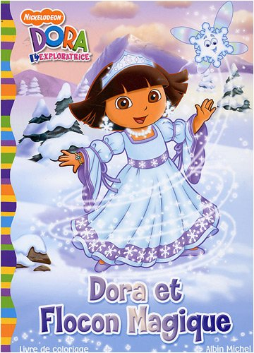 Dora et Flocon magique : livre de coloriage