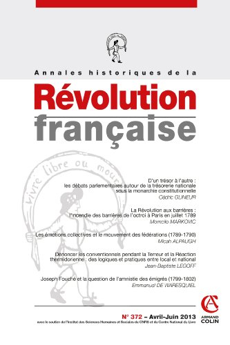 Annales historiques de la Révolution française, n° 372