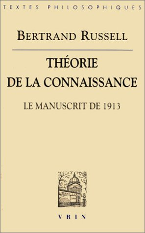 Théorie de la connaissance : le manuscrit de 1913