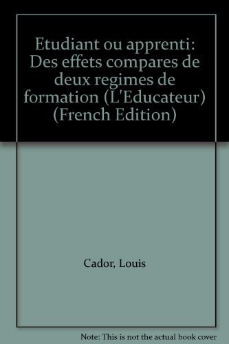 Etudiant ou apprenti : des effets comparés de deux régimes de formation