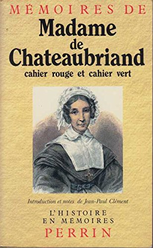 Les Cahiers de madame de Chateaubriand