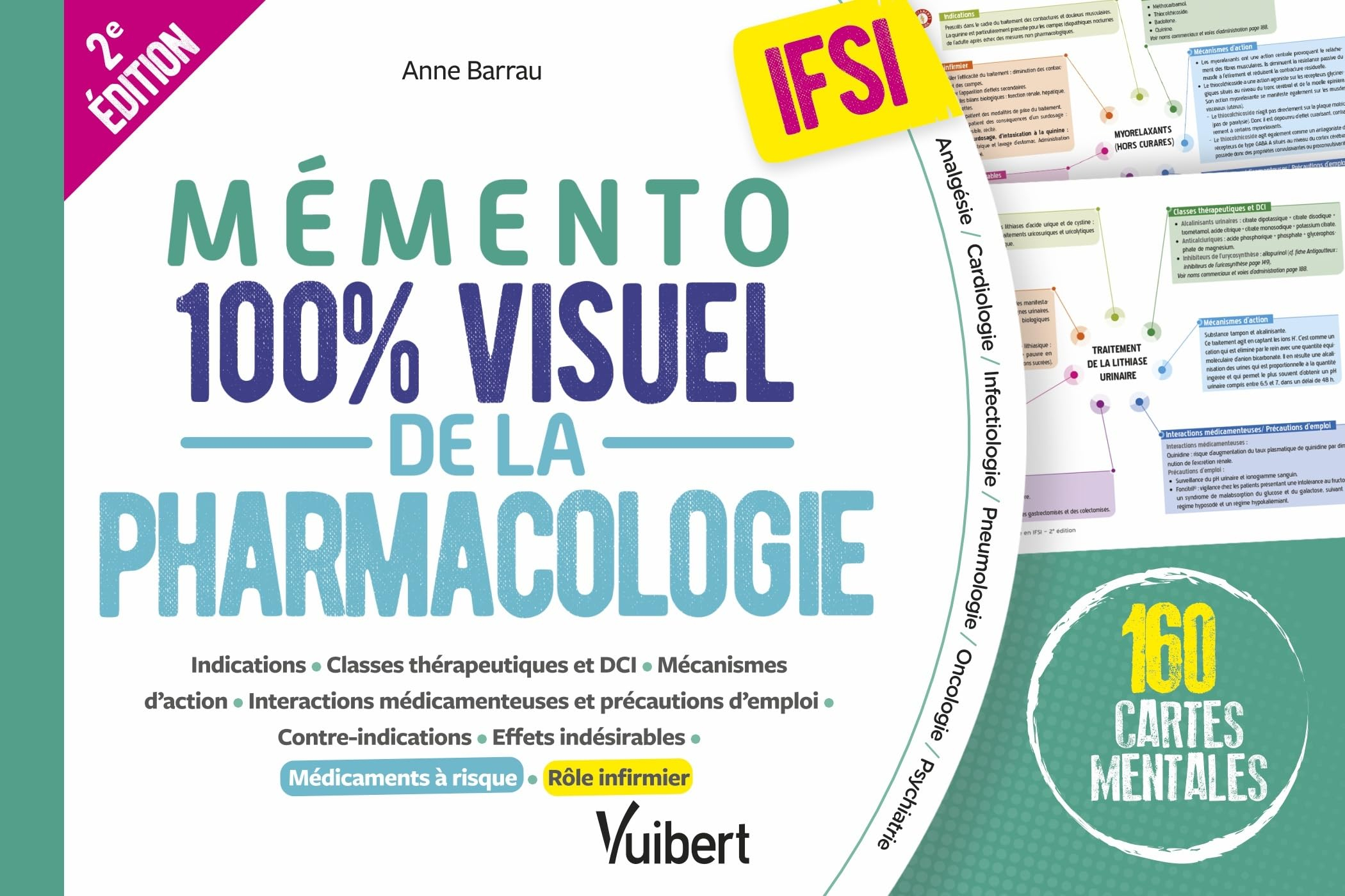 Mémento 100 % visuel de la pharmacologie, IFSI : 160 cartes mentales